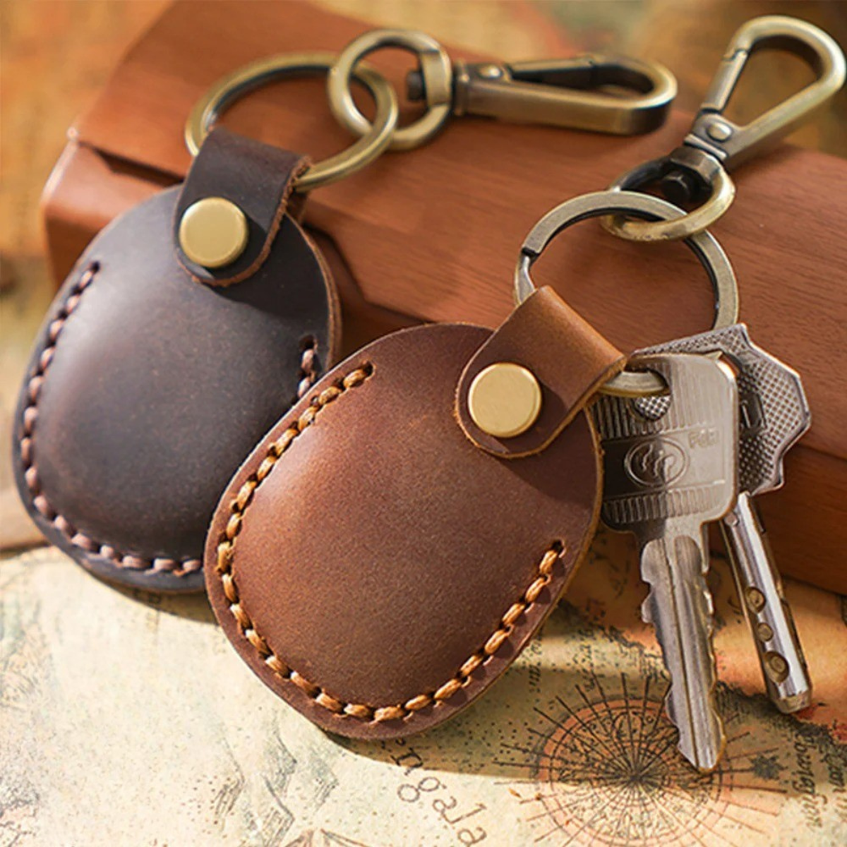 Leather Keyring for SafeSync™ (2 Pack)