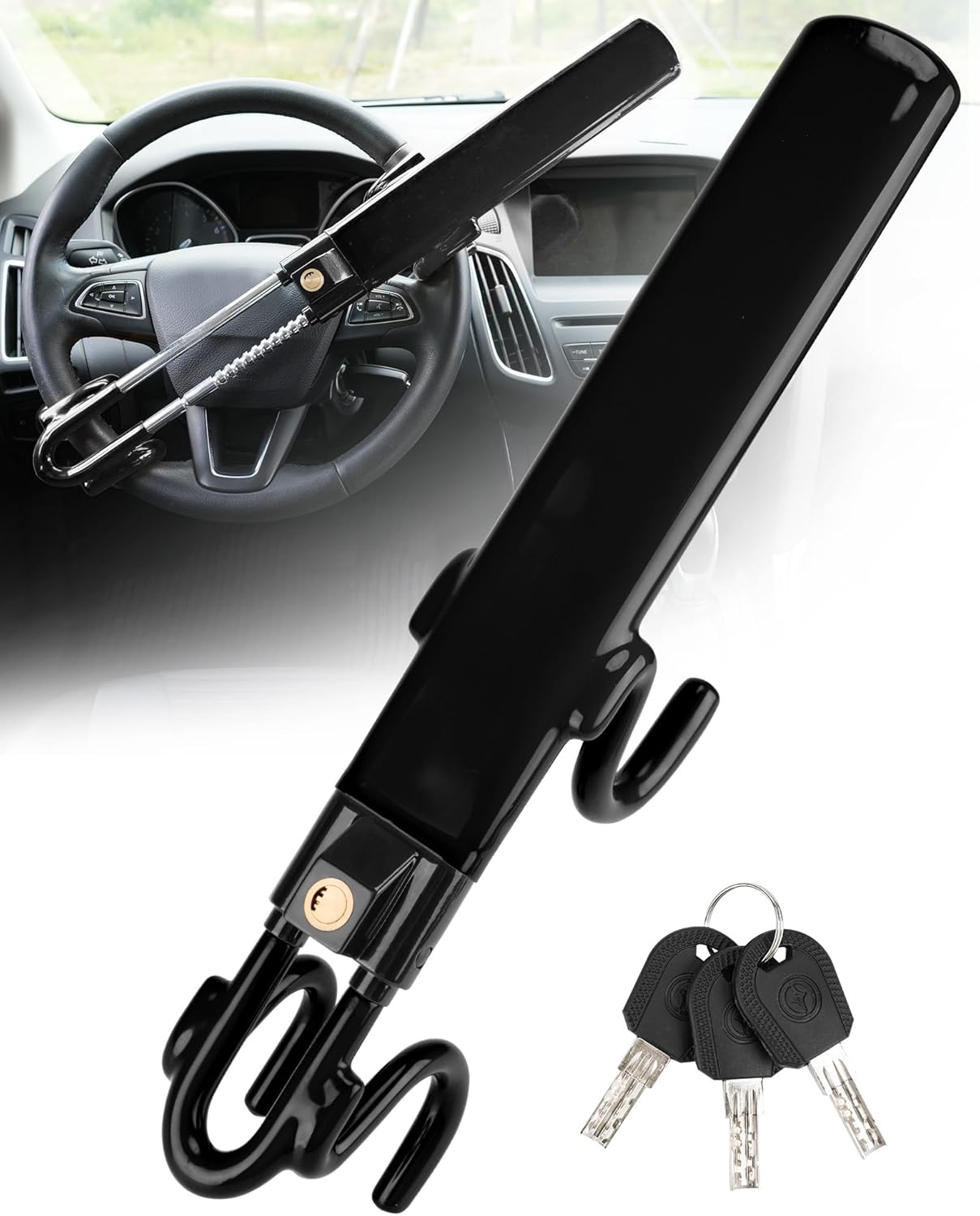 FortiLock™ Steering Wheel Clamp Anti-Car Theft Deterrent