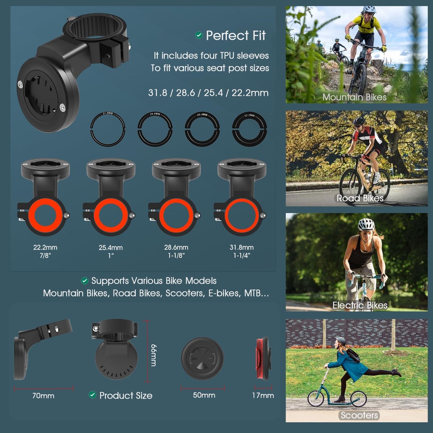 BikeGuard™ Anti-Bicycle Theft Mount For SafeSync™™