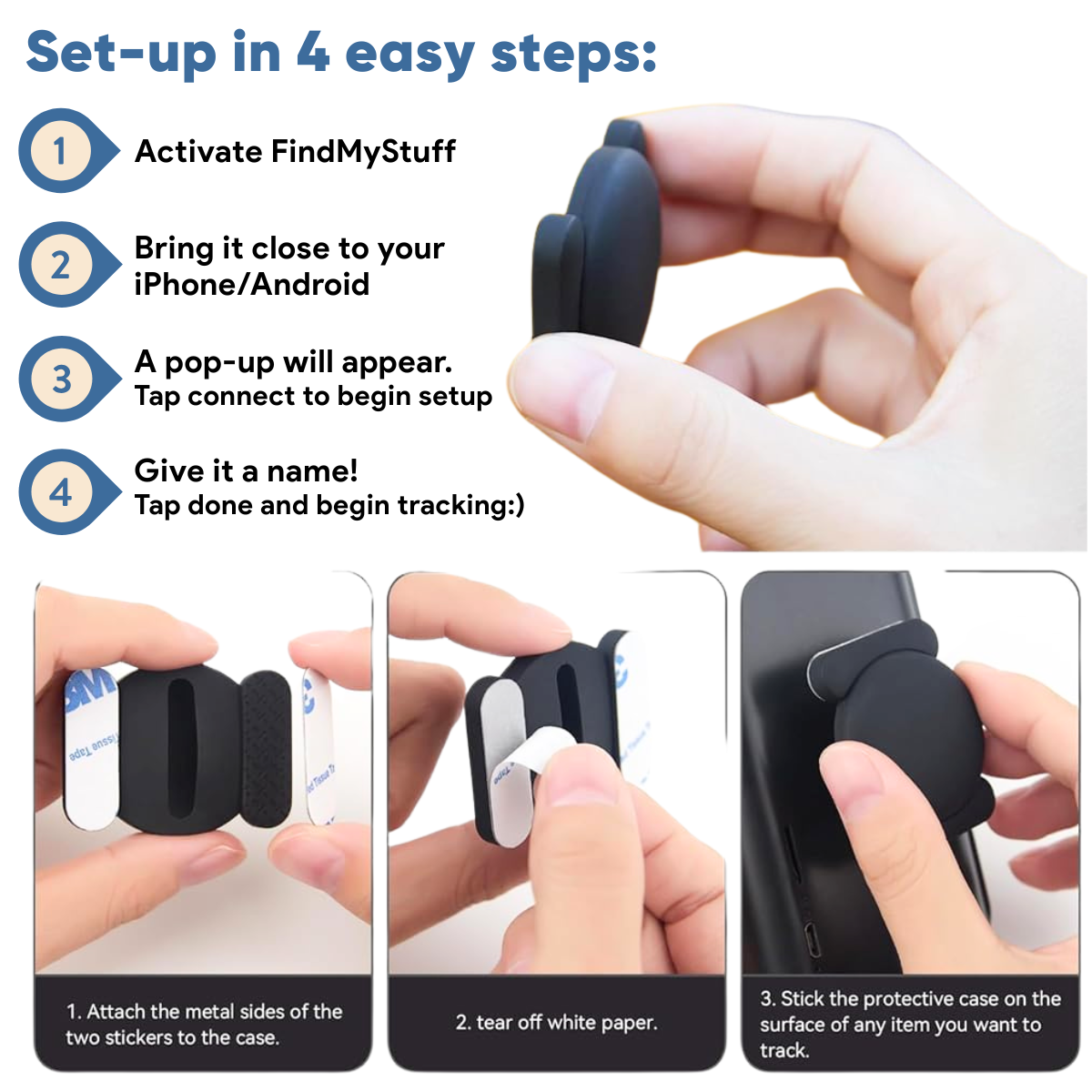 SafeSync™ Anti-Theft Tracker With Android "Find My Device" Support