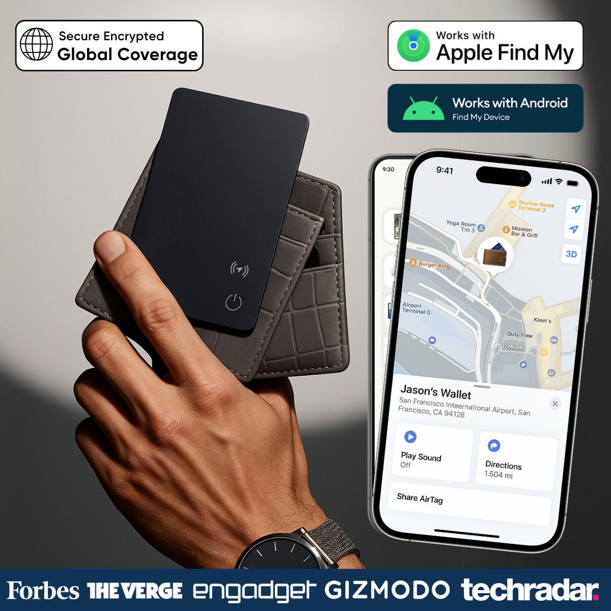 SafeSync™ Anti-Theft Tracker Card