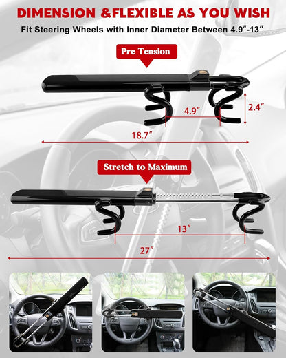 FortiLock™ Steering Wheel Clamp Anti-Car Theft Deterrent